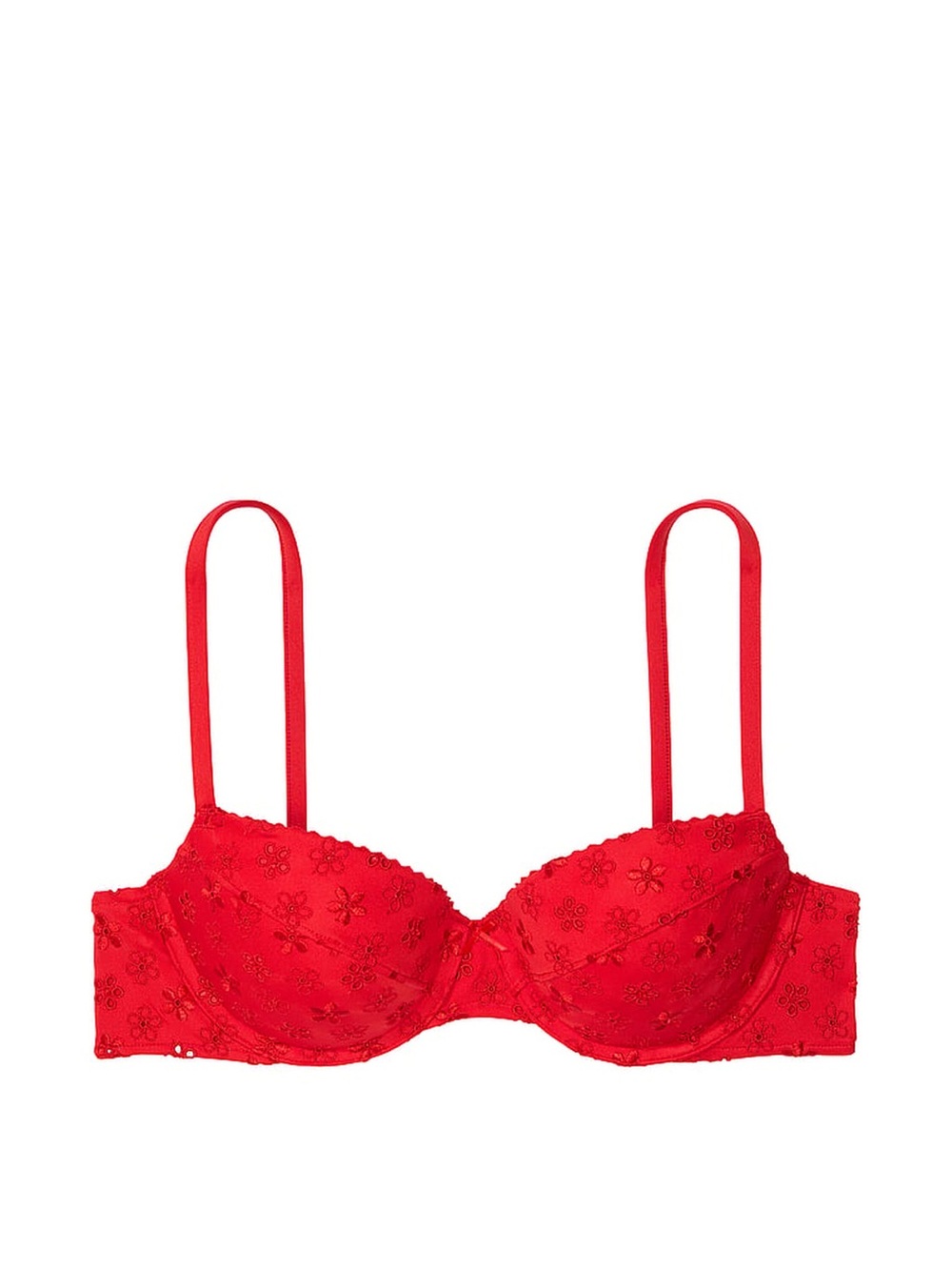 New! PINK BY FRANKIES BIKINIS RYDER PUSH-UP EYELET BIKINI TOP Large 34762